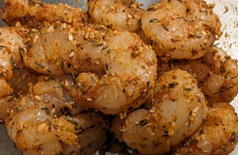 Каджунские креветки